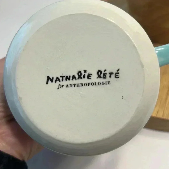 Nathalie Lete for Anthropologie “B” initial monogram mug excellent condition - Picture 3 of 6